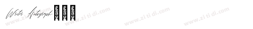  Writer Autograph字体转换